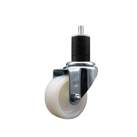 Service Caster 3'' Nylon Wheel Swivel 1-3/4'' Expanding Stem Caster SCC-EX20S314-NYS-134